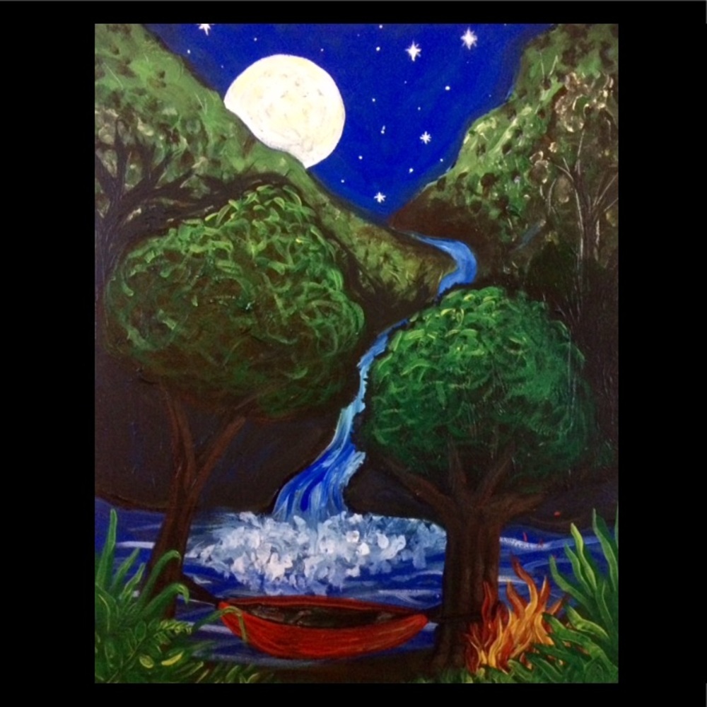 Precious Solitude, Original Art Acrylic Painting